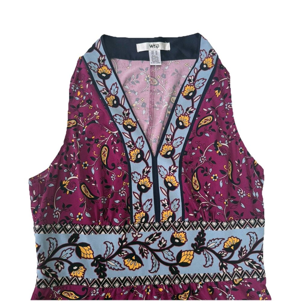 WISP,  WOMENS,  STRETCHY,  SLEEVELESS,  V-NECK,  A-LINE DRESS,  SIZE 10 - Picture 5 of 9